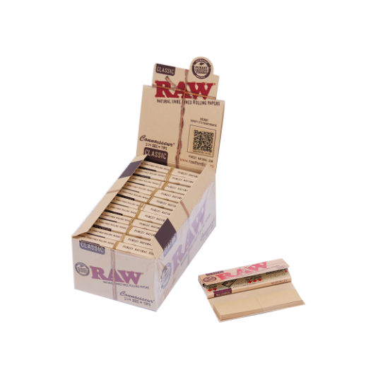 RAW Classic Hemp 1 1/4 Papers 78mm (32 leaves/pack)