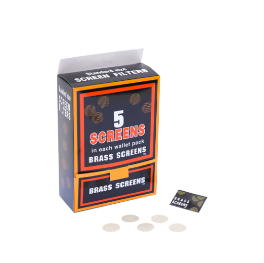 Brass Mesh Screen Filter For Pipes Large Silver Screens 5 Square Packets With 5 Screens Inside