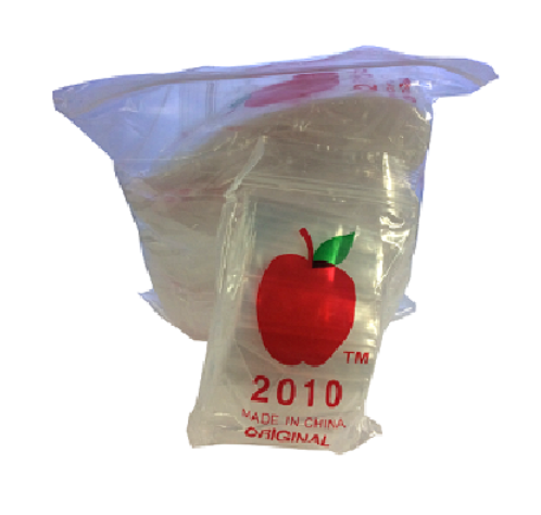 Apple Ziplock Bag 50x25mm 2010