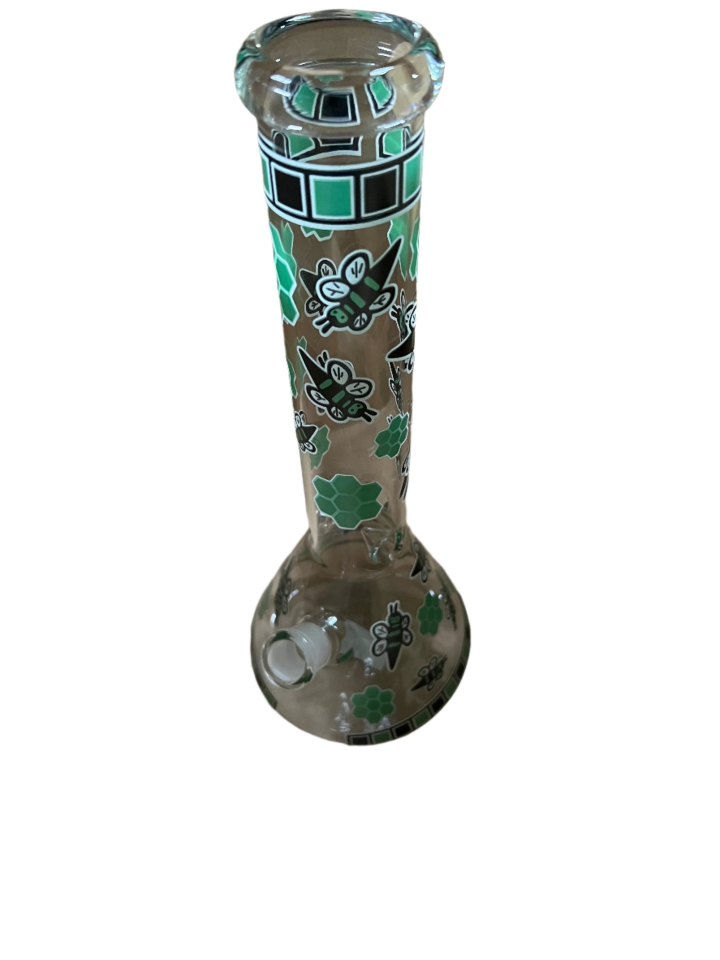 Green Hive Glass Water Pipe Bong