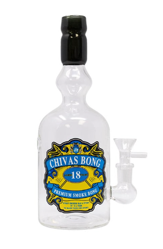Chivas Bong Bottle Glass Water Pipe 23cm
