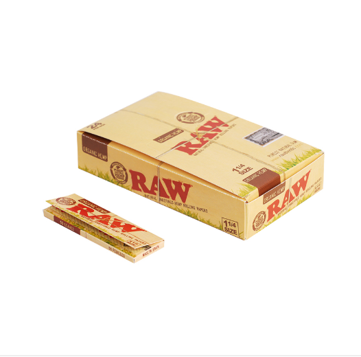 RAW Organic Hemp Papers 1 1/4 78mm (50 leaves/pack)