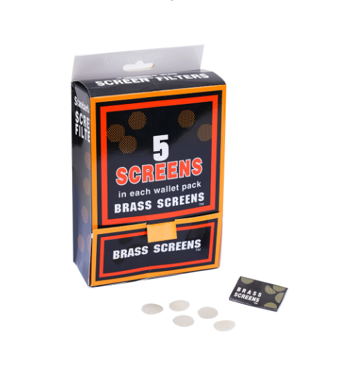 Brass Mesh Screen Filter For Pipes Medium Silver Screens 5 Square Packets With 5 Screens Inside