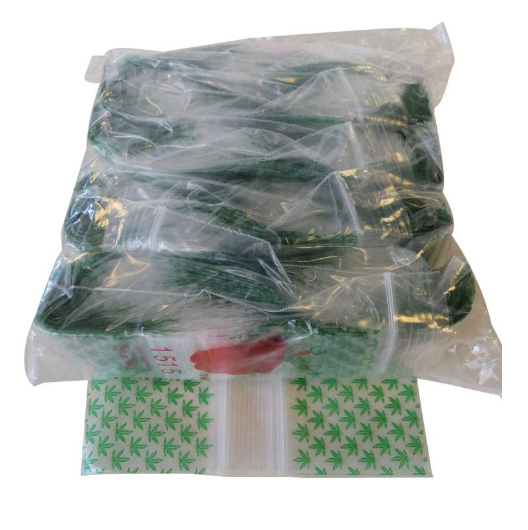 Ziplock Leaf Print Bags 1515