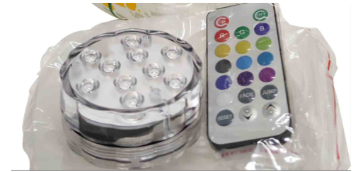 Remote Controlled LED Lights With Silicone Base
